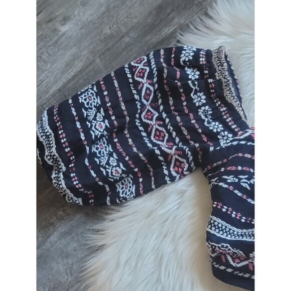 NEW Anthropologie Dolan Black and Pink Puff Sleeved Blouse - Small - Picture 7 of 13